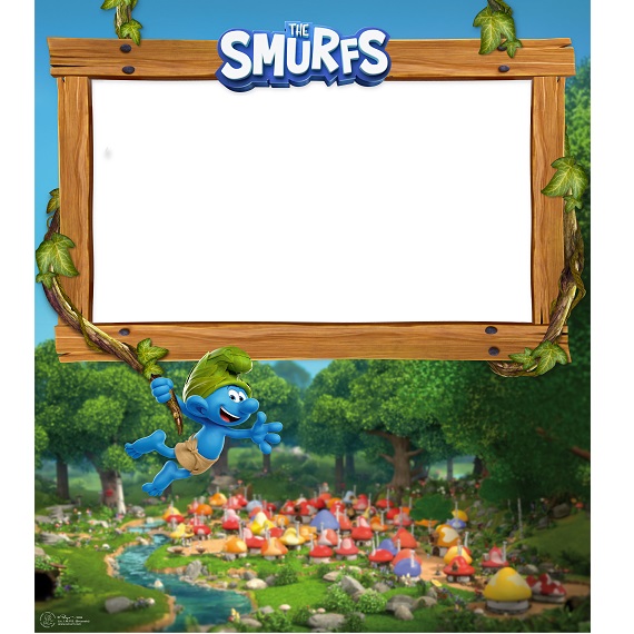 Plexi monitor Smurfs printed