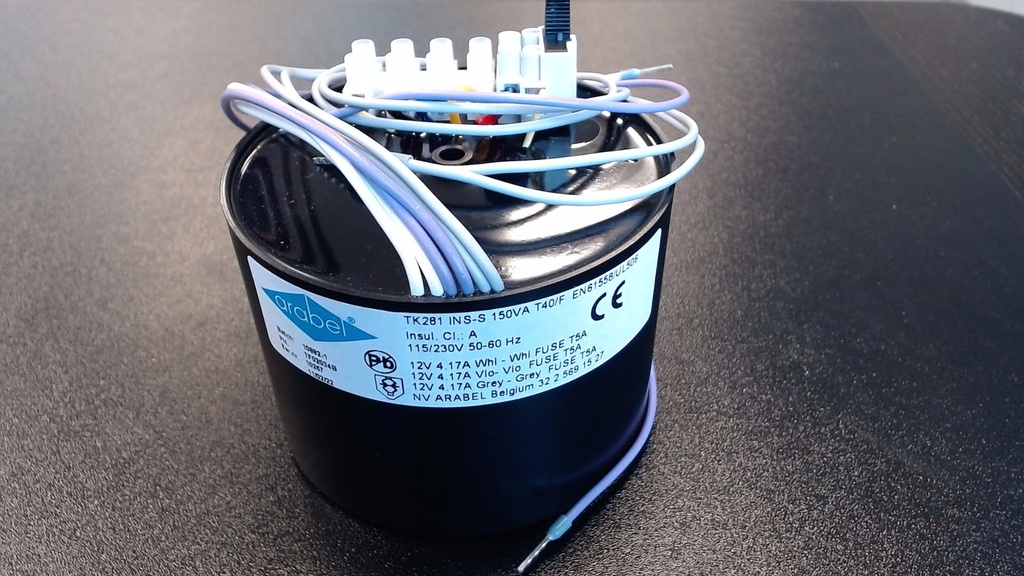 Halogen transfo ringcore 150VA 2x115V