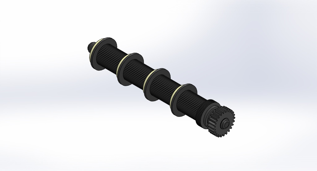 Unit rollers rubber round L