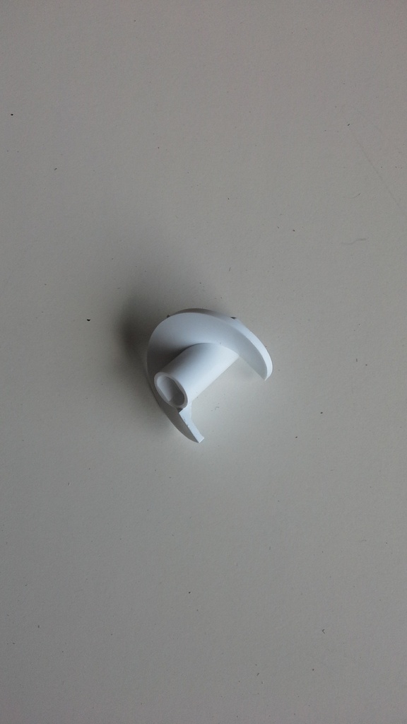 Spiral piece marble white