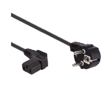 Power cord 2.5m 3G1 EU plug angled