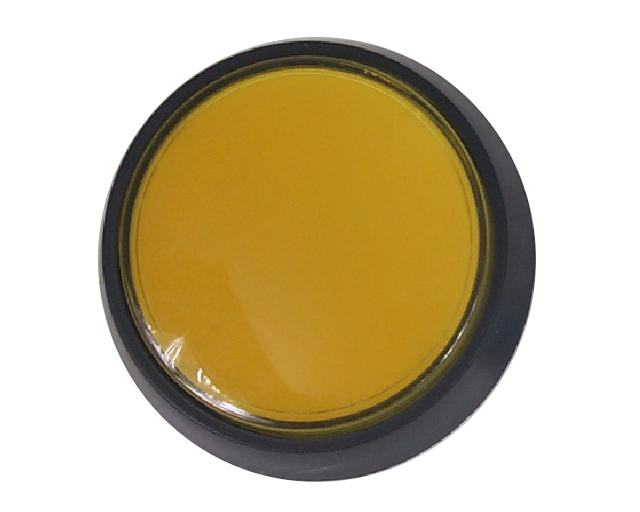 Push button round d=44mm yellow