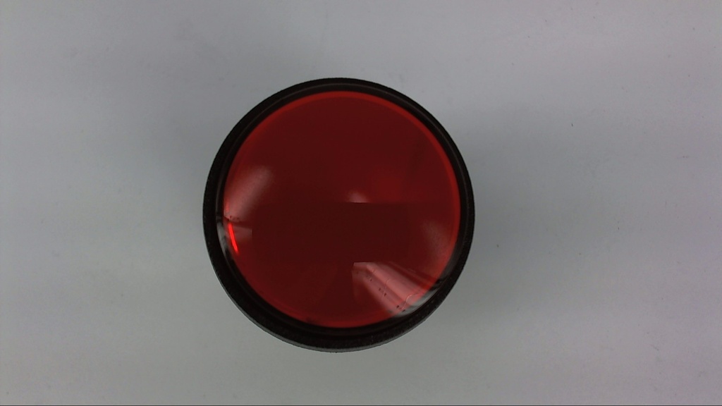 Push button round d=44mm red