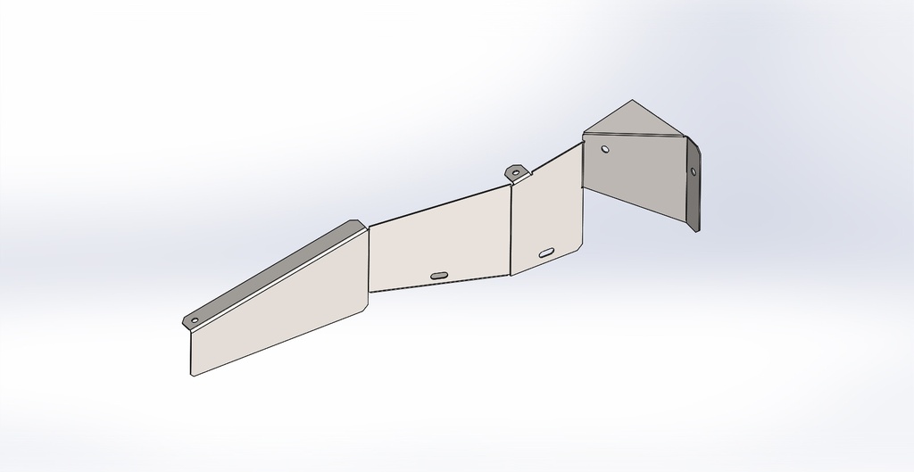 Cover inox left playfield