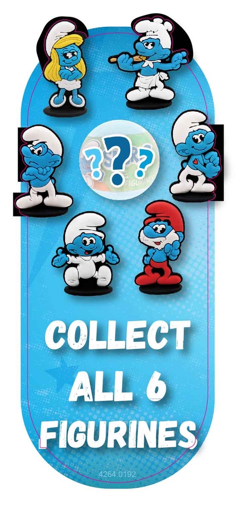 Sticker sphere Smurfs