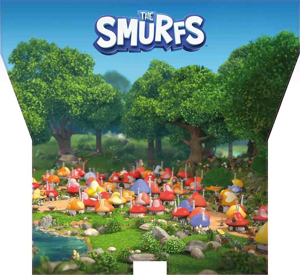 Sticker playfield Mid Smurfs