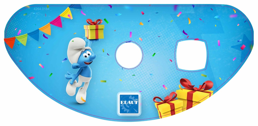 Sticker ctrl panel claw Smurf