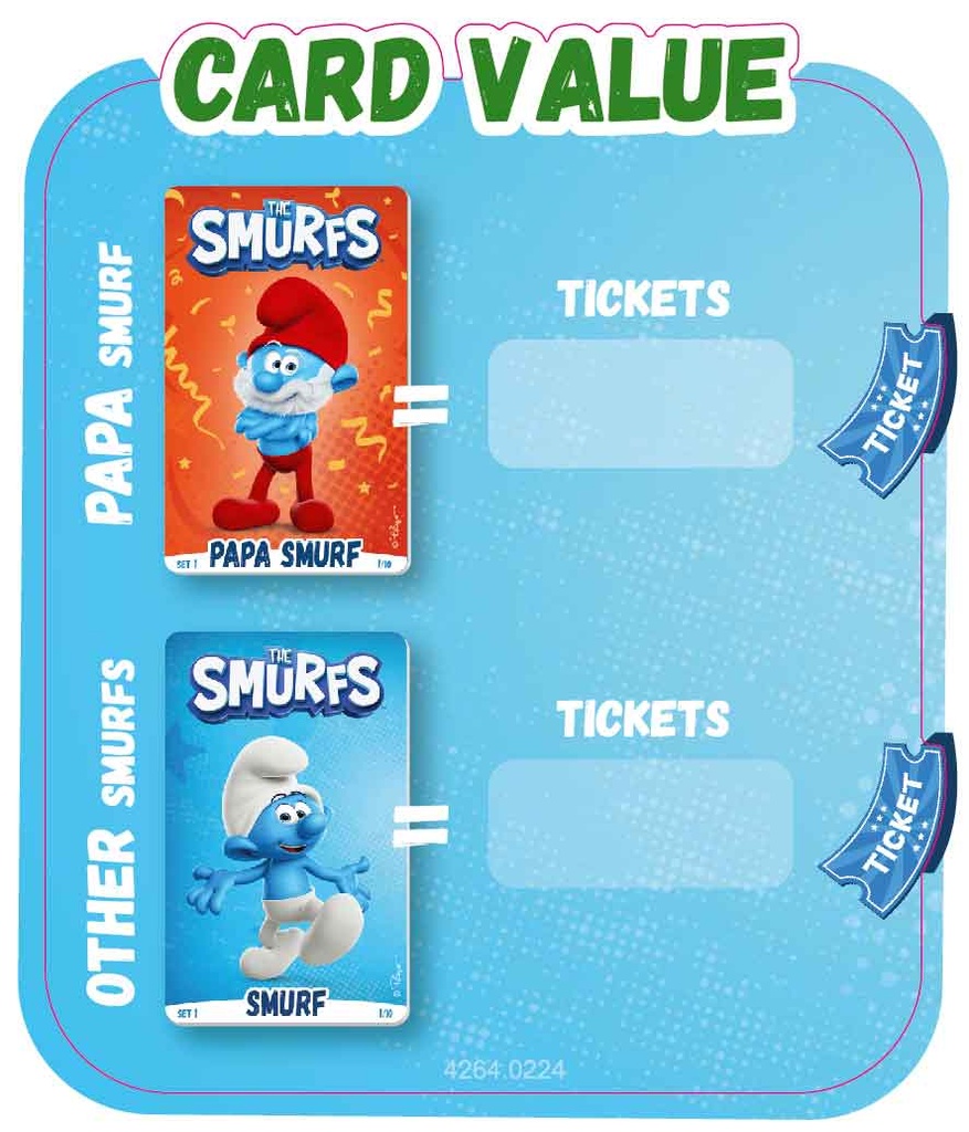 Sticker smurf card values