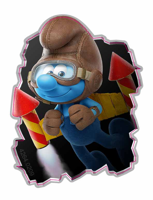 Sticker bill acceptor Smurf