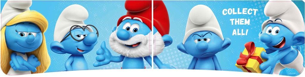 Sticker set slide glass Smurf