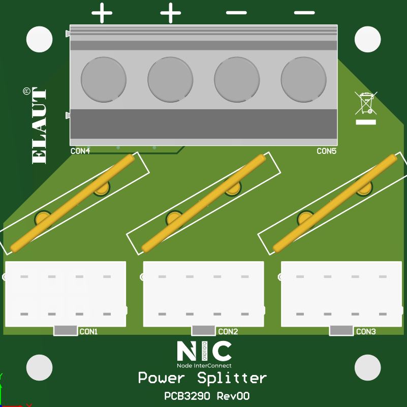 PCB NIC power splitter