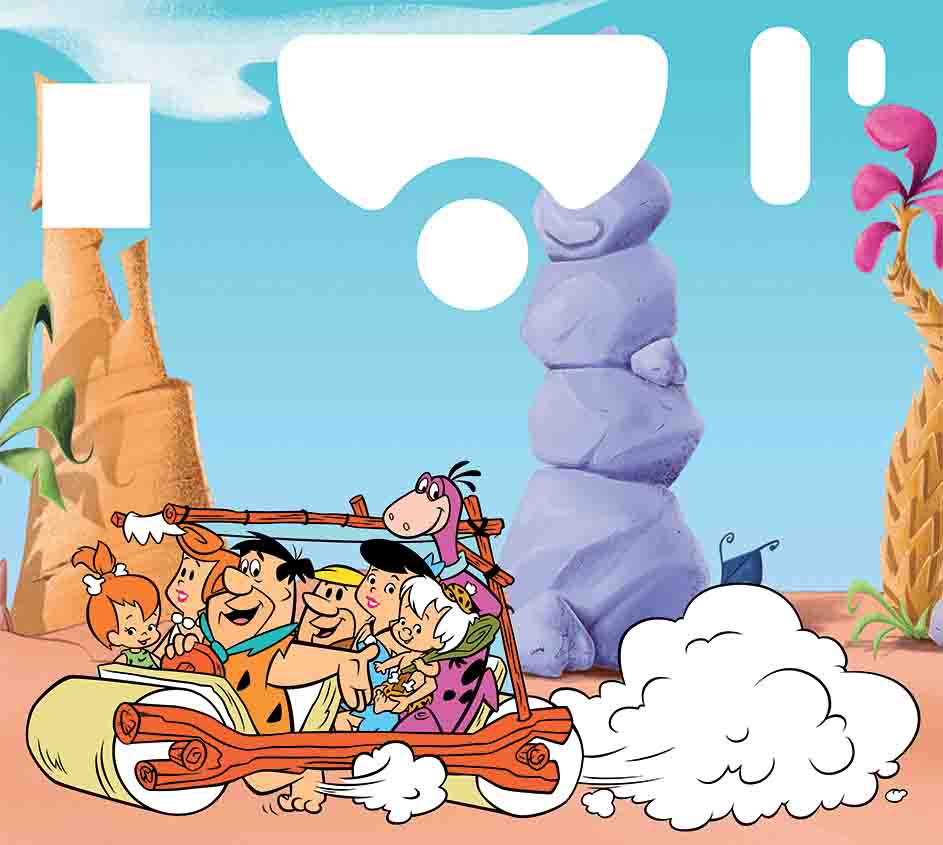 Door front 3 Flintstones