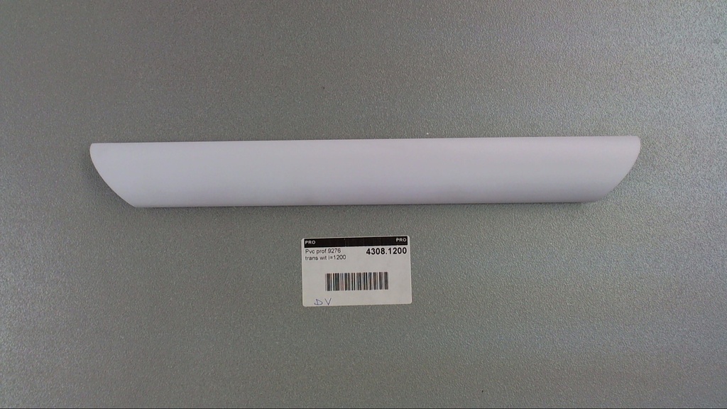 PVC prof.9276 trans white l=1200