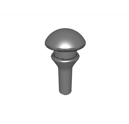 Receptacle black d10/6