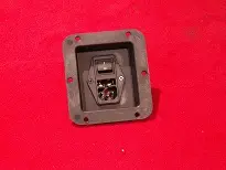Mains entry with fuse and switch complete