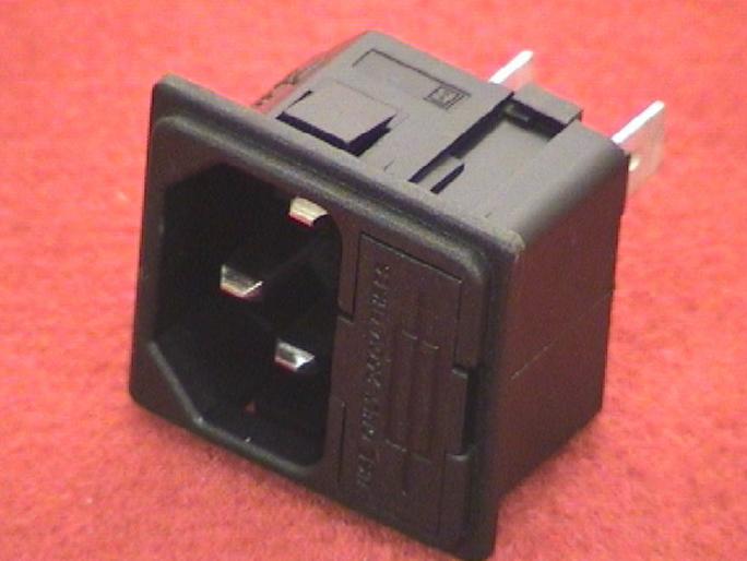 Mains entry with fuse and IEC