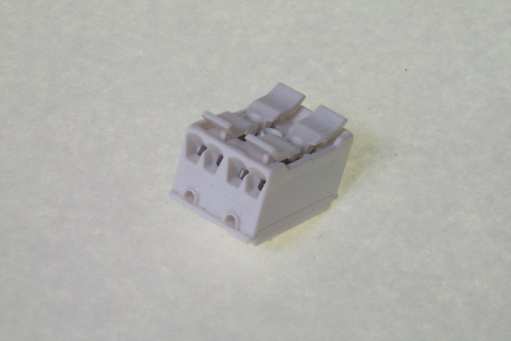 Screwless connector block 2 p