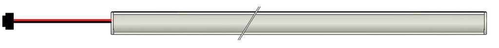 LED-profile daylight white 1m60 w. conn