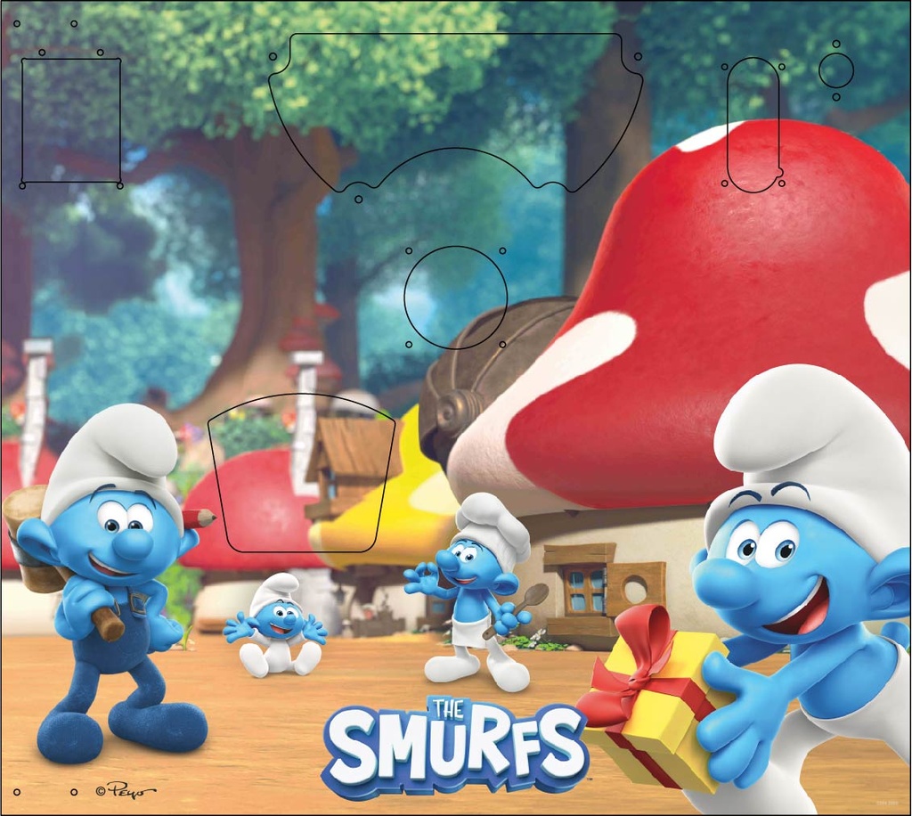 Door Smurf 2-pl right