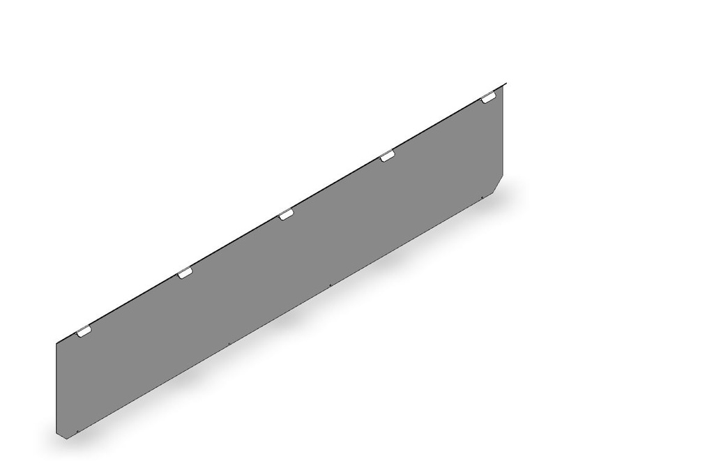 Cover plate top inside short