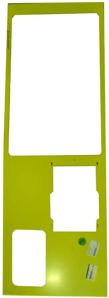 Door metal crane yellow