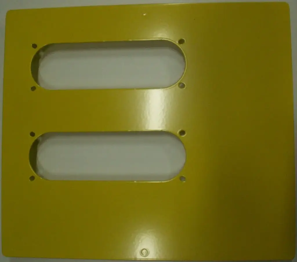 Cover plate 2x wh Metal/Baby
