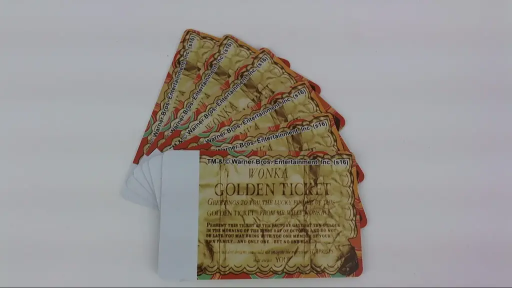 Set of cards WW Golden Ticket zonder barcode