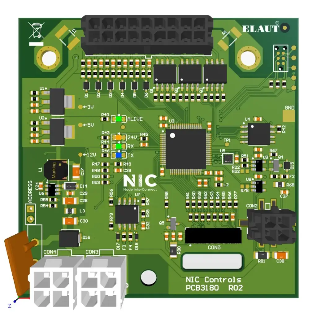 PCB NIC Controls P&T