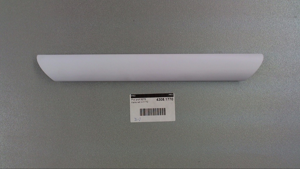 PVC prof.9276 trans white l=1770