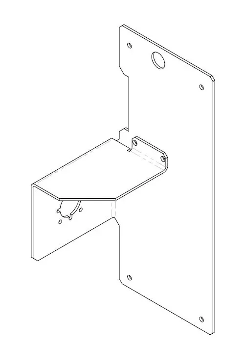 Bracket motor playfield D&P
