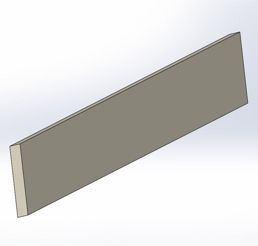 Scraper low 209x32mm slider pusher