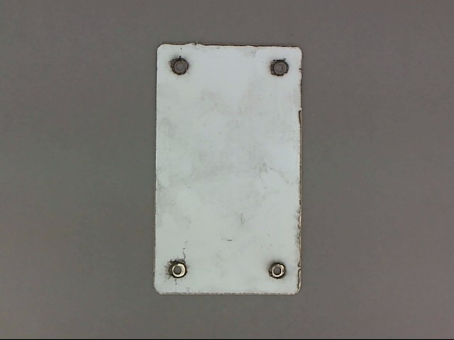 Cover plate wh small blank