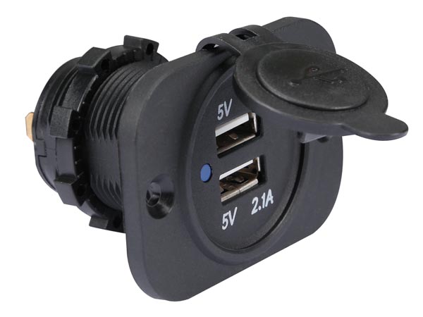 Adaptor 24V in/2x USB out
