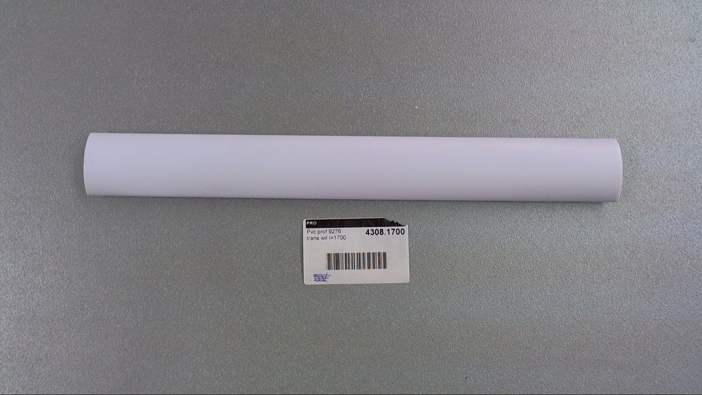 PVC prof.9276 trans white l=1700