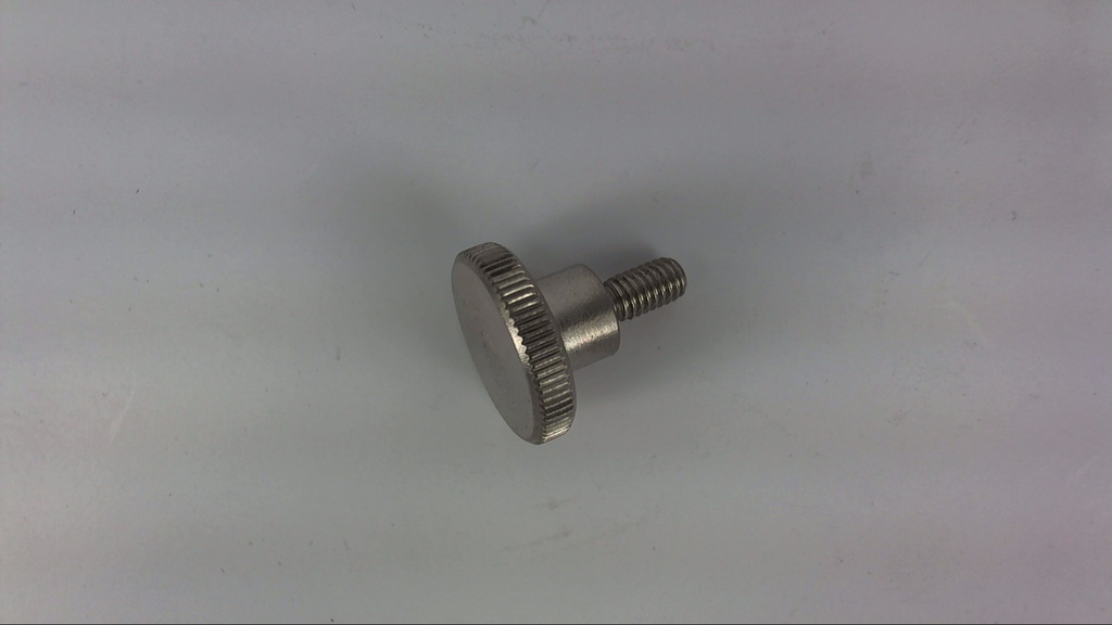 Screw knurled with groove M4x8