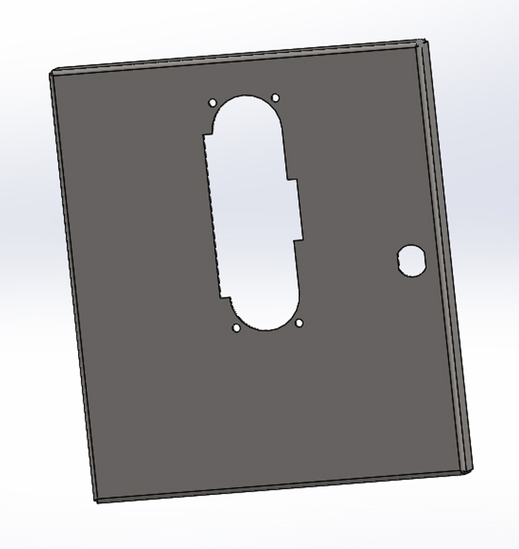 Door control panel nri low inox
