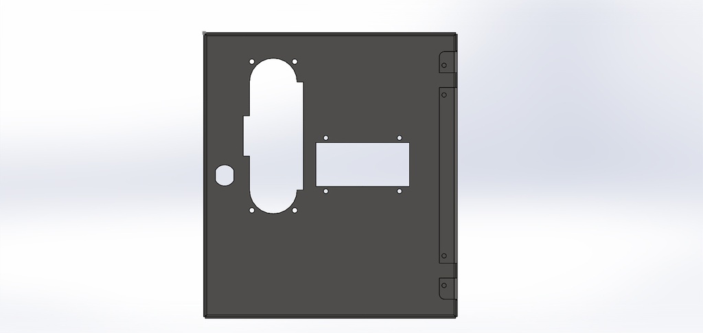 Door control panel nri+ba low inox