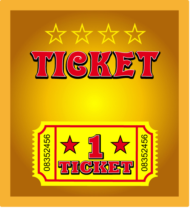 Decal ticket dispenser Circus