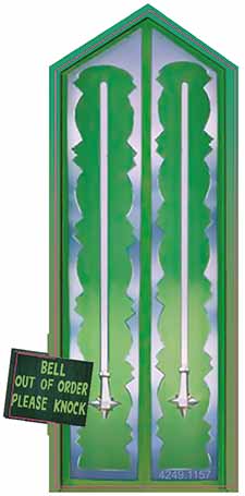 Sticker decoration door EC