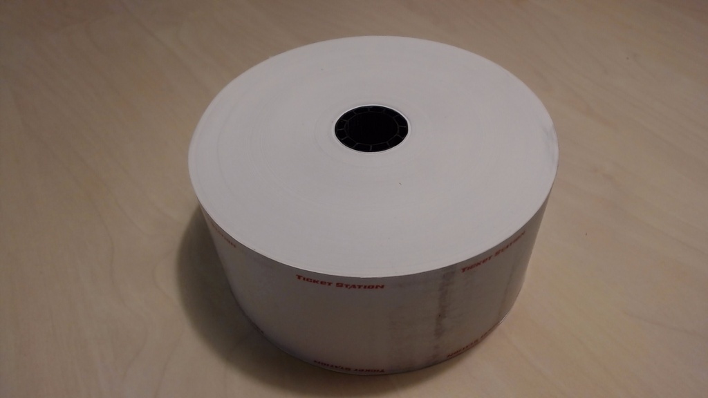 6" paper roll Ticket Station