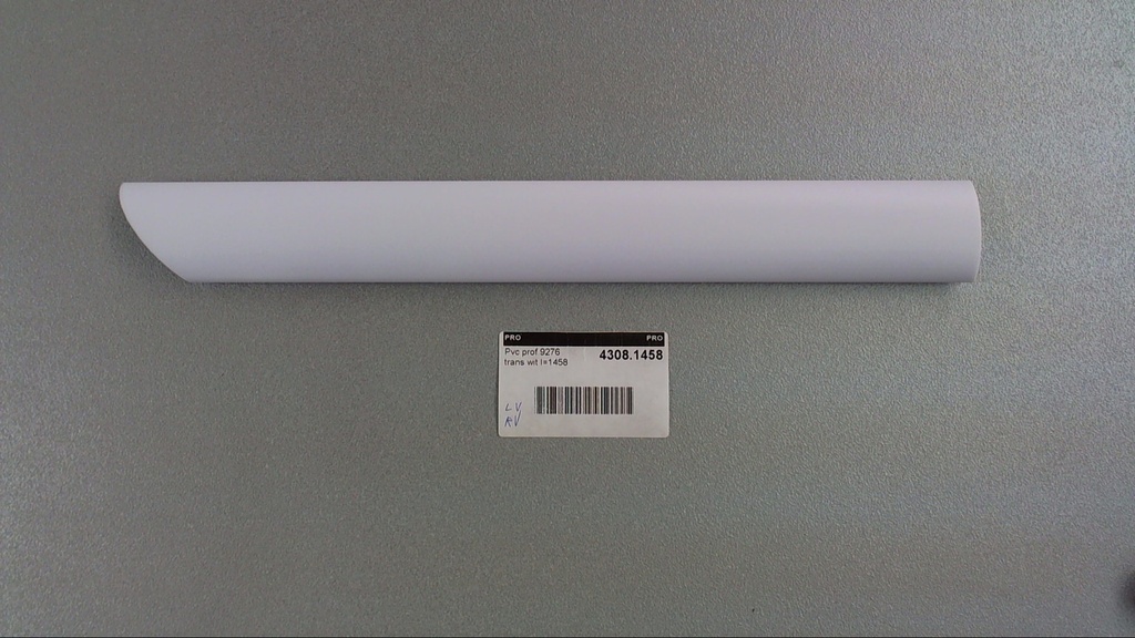 PVC prof.9276 trans white l=1458