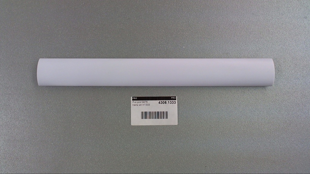 PVC prof.9276 trans white l=1333