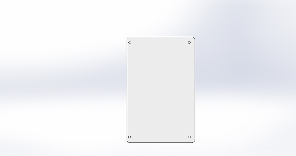 Cover plate blind white universal