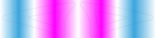 [4264-01041] Dome decal triangle silver l/r
