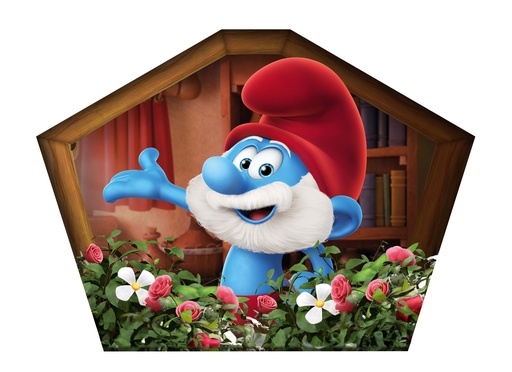 [4164-01190] Plexi Papa Smurf out window