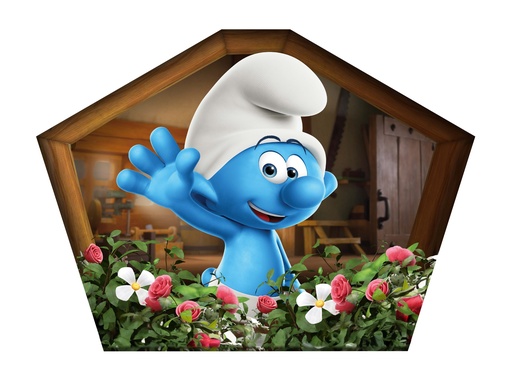 [4164-01187] Plexi Smurf out window