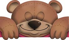 [4164-00114] Plexi top bear printed PET
