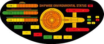 [4249-00200] Decal control panel Star Trek