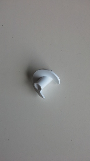 [4249-00216] Spiral piece marble white