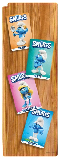 [4264-00194] Sticker card stacker R Smurfs